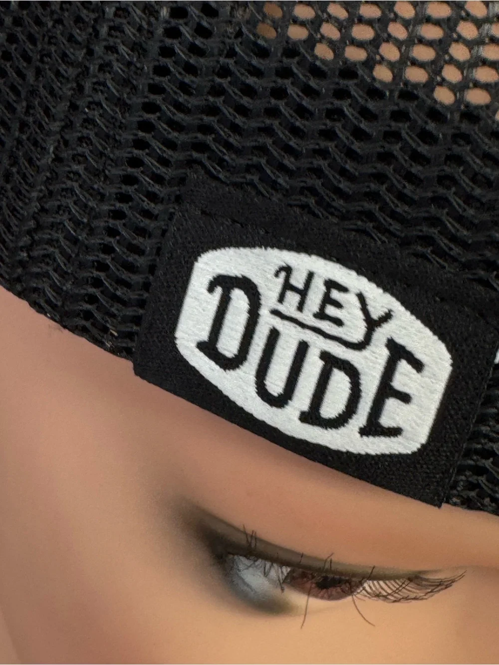 Hey Dude Pink Front Mesh Trucker Hat